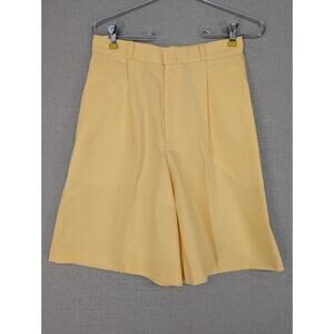 Vintage Cheryl Tiegs Shorts Size 10 High Waisted USA Yellow -0925F189